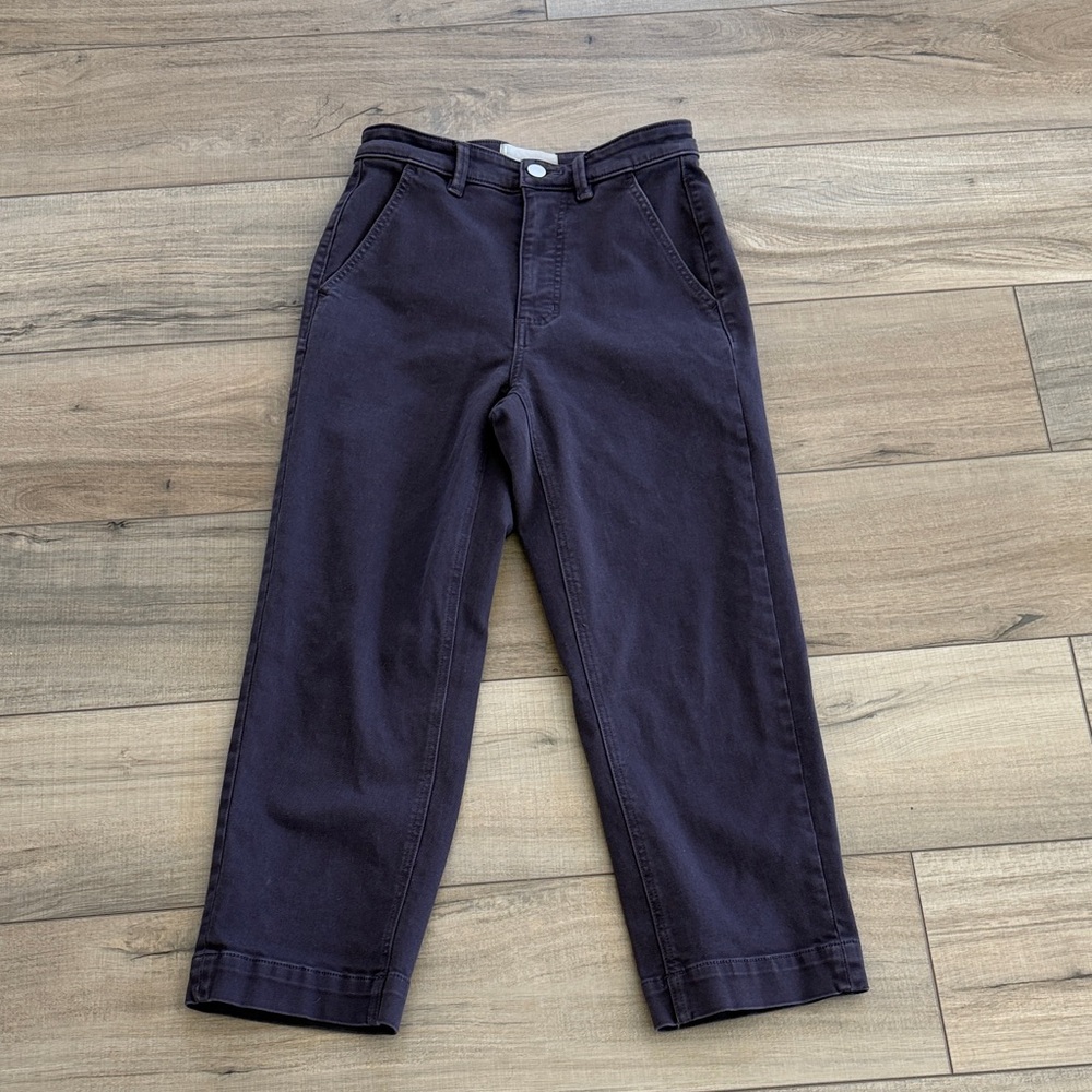 Everlane The Straight-Leg Crop Pants – Short Length Purple | High Rise | Women’s